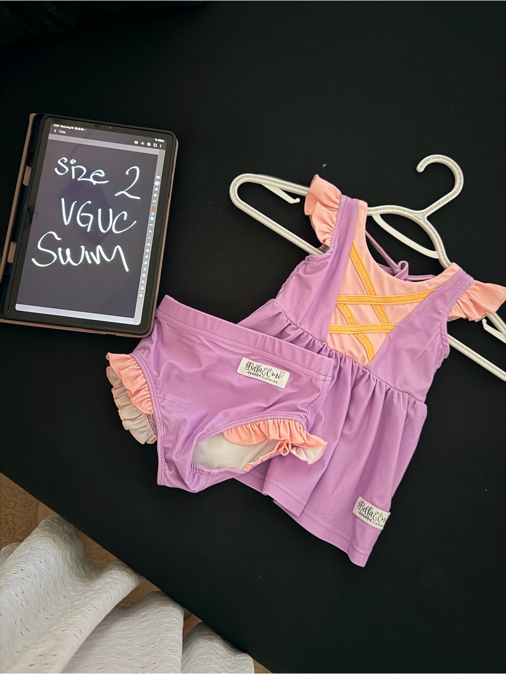 Bella & Omi Punzie swim set size 2